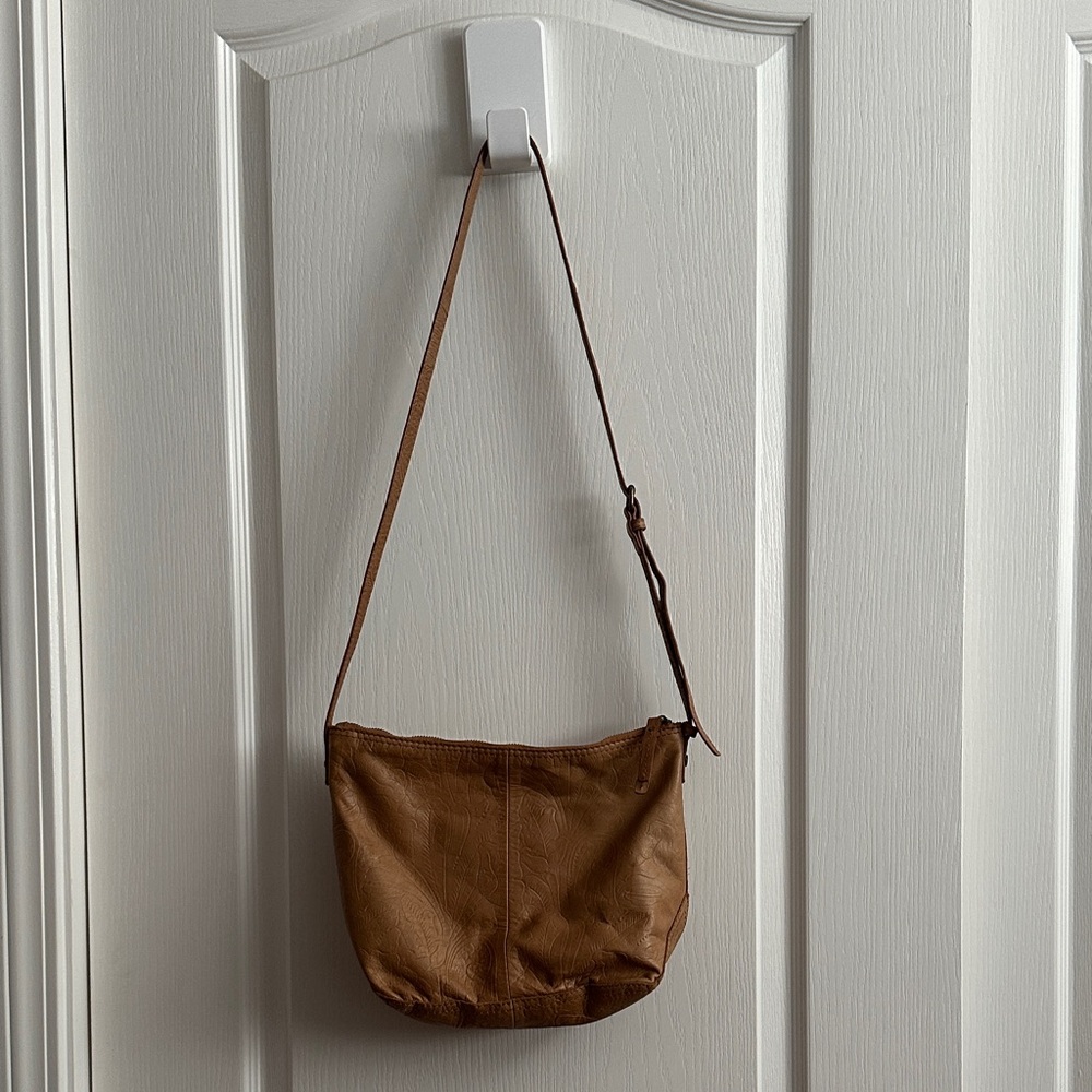 Brown Leather Crossbody Bag